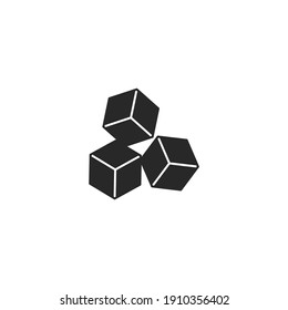 icono de cuadro, icono de signo de cuadro aislado, ilustración vectorial