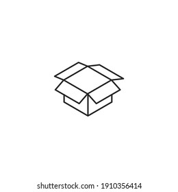 Kastensymbol, einzelne Kästchen, Symbol, Vektorgrafik