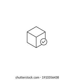 box icon, isolated box sign icon, vector illustration