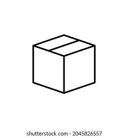 Box icon,  Isolated vector sign symbol.