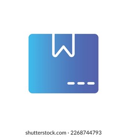 Box-Symbol mit isoliertem Vektorgrafik und transparentem Hintergrund