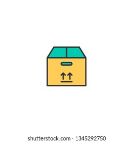 box icon line design. Business icon vector illustration