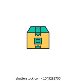 box icon line design. Business icon vector illustration