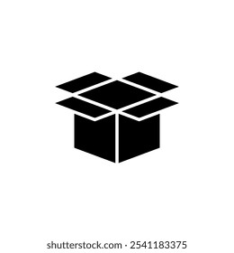 Box icon logo design. box sign and symbol, parcel, package