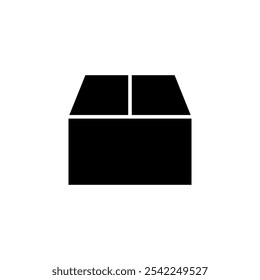 Box icon logo design. box sign and symbol, parcel, package