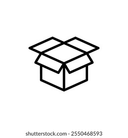Ícone de caixa logotipo design. símbolo de caixa e símbolo, pacote