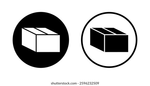 Box icon logo design. box sign and symbol, parcel, package