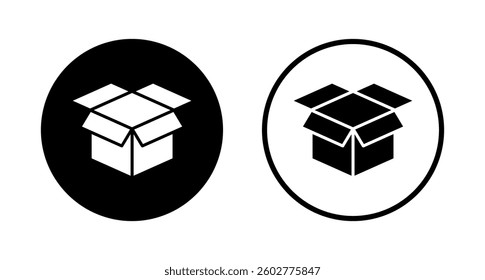 Box icon logo design. box sign and symbol, parcel, package