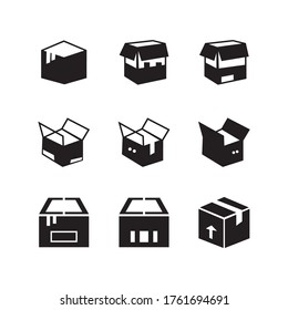box  icon or logo isolated sign symbol vector illustration - Collection of high quality black style vector icons
