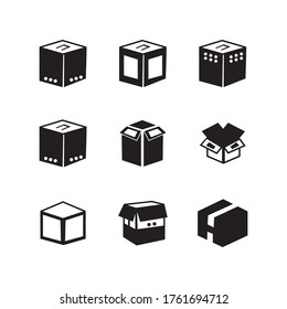 box  icon or logo isolated sign symbol vector illustration - Collection of high quality black style vector icons
