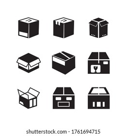 box  icon or logo isolated sign symbol vector illustration - Collection of high quality black style vector icons

