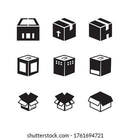 box  icon or logo isolated sign symbol vector illustration - Collection of high quality black style vector icons
