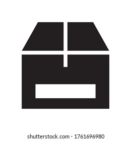 icono de caja o logotipo símbolo de signo aislado ilustración vectorial de alta calidad estilo negro iconos vectoriales

