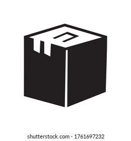 box  icon or logo isolated sign symbol vector illustration - high quality black style vector icons
