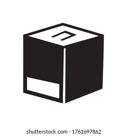 box  icon or logo isolated sign symbol vector illustration - high quality black style vector icons
