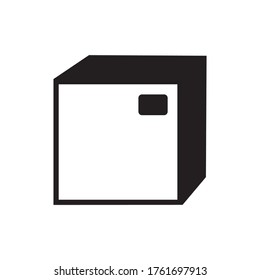 Kastensymbol oder Logo einzeln auf Zeichen, Vektorgrafik - hochwertige Vektorsymbole in schwarzem Stil
