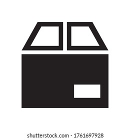 icono de caja o logotipo símbolo de signo aislado ilustración vectorial de alta calidad estilo negro iconos vectoriales
