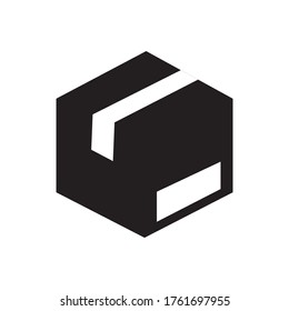 icono de caja o logotipo símbolo de signo aislado ilustración vectorial de alta calidad estilo negro iconos vectoriales
