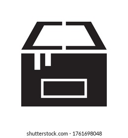 icono de caja o logotipo símbolo de signo aislado ilustración vectorial de alta calidad estilo negro iconos vectoriales
