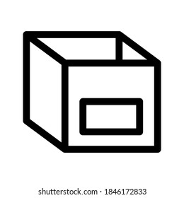 Box icon or logo isolated sign symbol vector illustration - high quality black style vector icons
