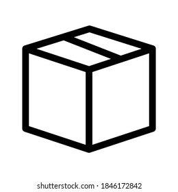 Box icon or logo isolated sign symbol vector illustration - high quality black style vector icons
