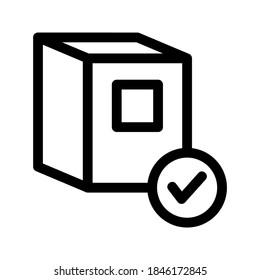Box icon or logo isolated sign symbol vector illustration - high quality black style vector icons
