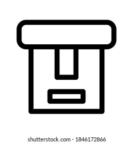 Box icon or logo isolated sign symbol vector illustration - high quality black style vector icons
