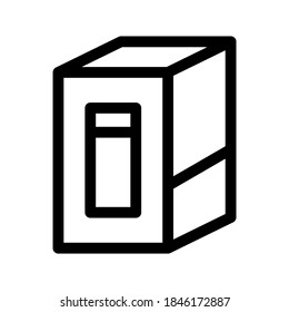 Box icon or logo isolated sign symbol vector illustration - high quality black style vector icons
