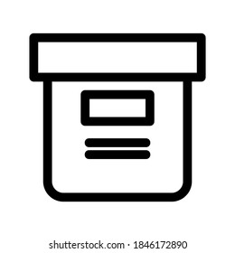 Box icon or logo isolated sign symbol vector illustration - high quality black style vector icons
