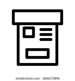 Box icon or logo isolated sign symbol vector illustration - high quality black style vector icons
