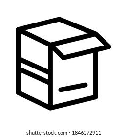 Box icon or logo isolated sign symbol vector illustration - high quality black style vector icons
