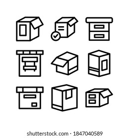 Box icon or logo isolated sign symbol vector illustration - Collection of high quality black style vector icons
