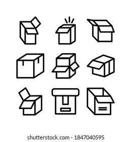 Box icon or logo isolated sign symbol vector illustration - Collection of high quality black style vector icons
