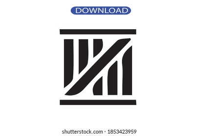 Kastensymbol oder Logo einzeln auf Zeichen, Vektorgrafik - hochwertige Vektorsymbole in schwarzem Stil.