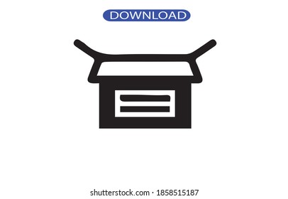 box icon or logo isolated sign symbol vector illustration - high quality black style vector icons.