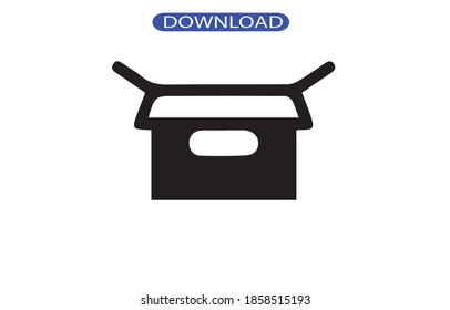 box icon or logo isolated sign symbol vector illustration - high quality black style vector icons.