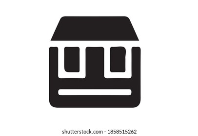 icono de caja o logotipo símbolo de signo aislado ilustración vectorial - iconos vectoriales de estilo negro de alta calidad.