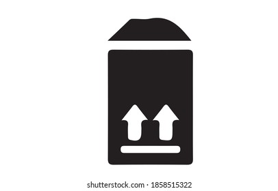 Kastensymbol oder Logo einzeln auf Zeichen, Vektorgrafik - hochwertige Vektorsymbole in schwarzem Stil.