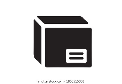 icono de caja o logotipo símbolo de signo aislado ilustración vectorial - iconos vectoriales de estilo negro de alta calidad.