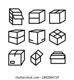 box icon or logo isolated sign symbol vector illustration - Collection of high quality black style vector icons
