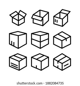 box icon or logo isolated sign symbol vector illustration - Collection of high quality black style vector icons

