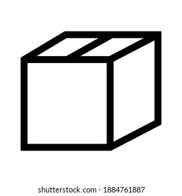 icono de caja o logotipo símbolo de signo aislado ilustración vectorial de alta calidad estilo negro iconos vectoriales

