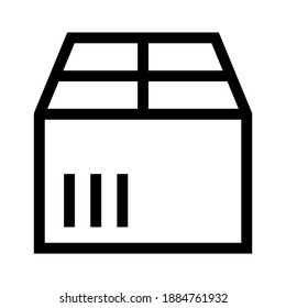 icono de caja o logotipo símbolo de signo aislado ilustración vectorial de alta calidad estilo negro iconos vectoriales
