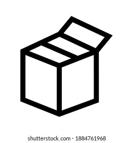 icono de caja o logotipo símbolo de signo aislado ilustración vectorial de alta calidad estilo negro iconos vectoriales
