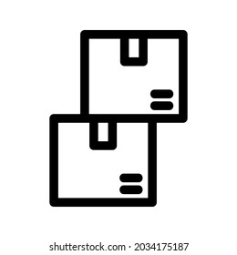box icon or logo isolated sign symbol vector illustration - high quality black style vector icons

