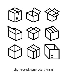 box icon or logo isolated sign symbol vector illustration - Collection of high quality black style vector icons
