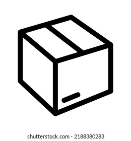 icono de caja o logotipo símbolo de signo aislado ilustración vectorial de alta calidad estilo negro iconos vectoriales
