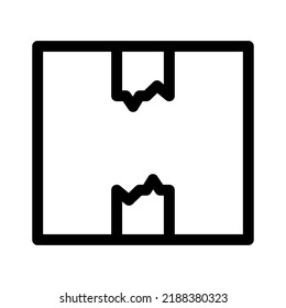 icono de caja o logotipo símbolo de signo aislado ilustración vectorial de alta calidad estilo negro iconos vectoriales
