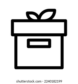icono de caja o logotipo símbolo de signo aislado ilustración vectorial de alta calidad estilo negro iconos vectoriales
