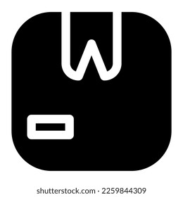box icon or logo isolated sign symbol vector illustration - high quality black style vector icons